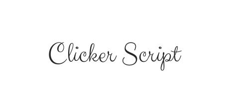 Clicker Script Font Family Typeface Free Download Ttf Otf