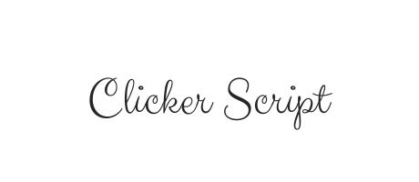 Clicker Script - Font Family (Typeface) Free Download TTF, OTF 