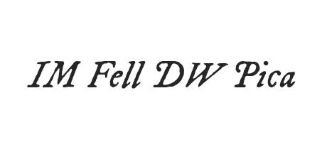 Im Fell Dw Pica Font Family Typeface Free Download Ttf Otf Fontmirror Com