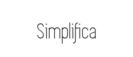 SIMPLIFICA free font - Freebiesbug