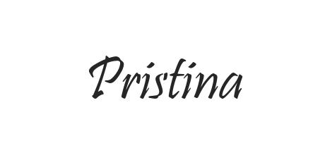 Pristina font free download