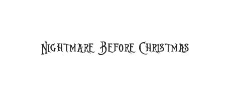 Nightmare Before Christmas - Font Family (Typeface) Free Download TTF ...