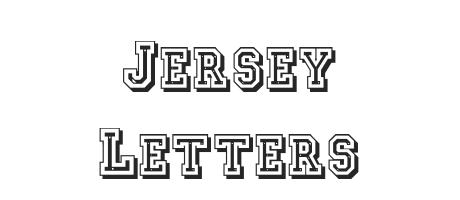 jersey letters font
