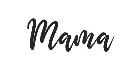 Momma Cursive Svg