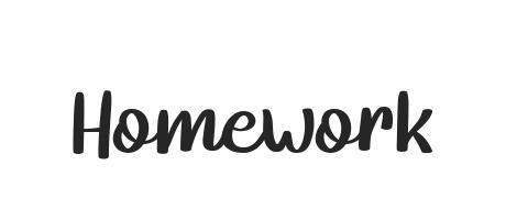 homework font