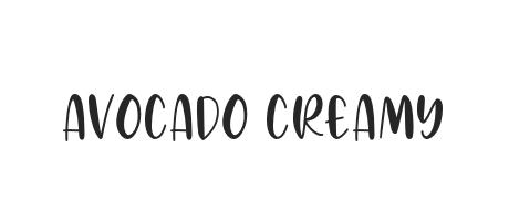 Avocado Creamy Font