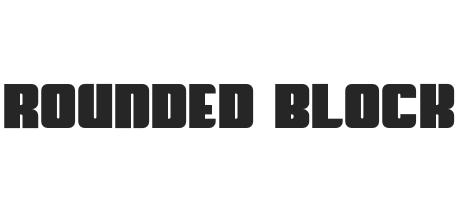 Rounded Block Font