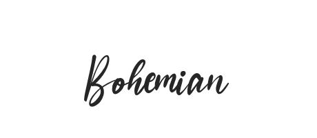 overalt Ordinere Interessant Bohemian - Font Family (Typeface) Free Download TTF, OTF - Fontmirror.com