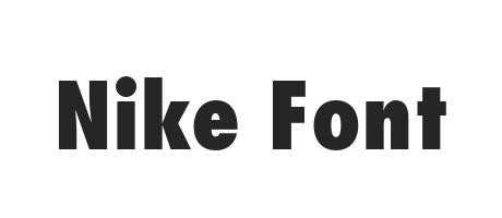 Nike Font Futura