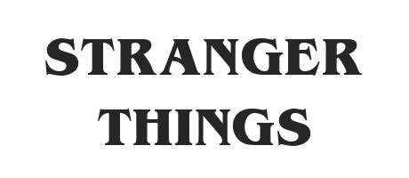 Stranger Things Font Download