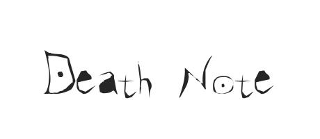 Death Note - Font Family (Typeface) Free Download TTF, OTF - Fontmirror.com