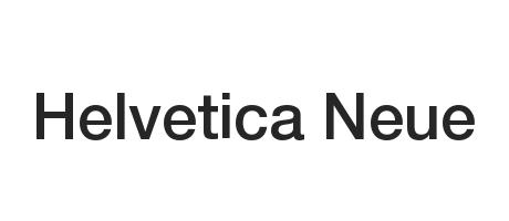 helvetica font