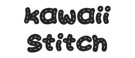 Kawaii Stitch Font