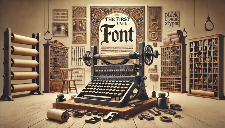 Exploring the Origins of Typography: The First Ever Font