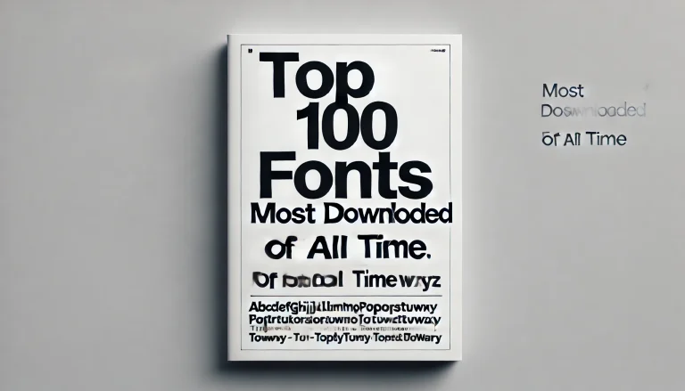 The Most Downloaded Fonts of All Time: Top 100 Fonts You Must Know