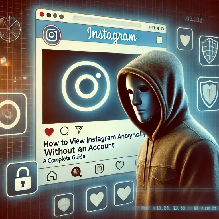 View Instagram Anonymously