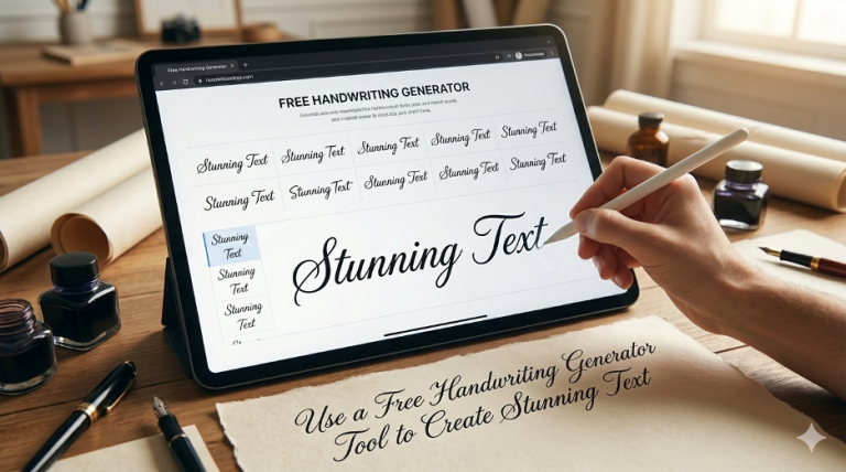Free Handwriting Generator Tool