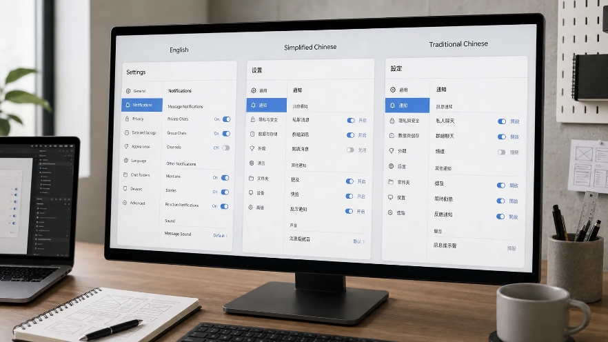 Chinese Text Across Desktop and Mobile Interfaces