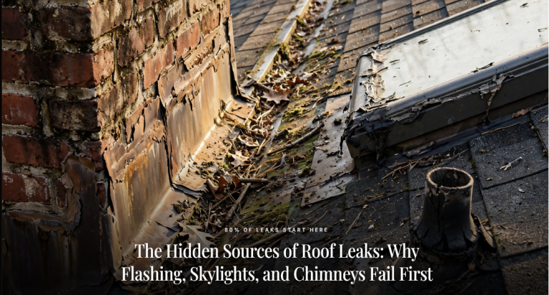 The Hidden Sources of Roof Leaks