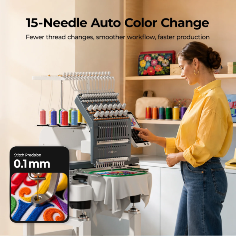 15 Needle Embroidery Machine