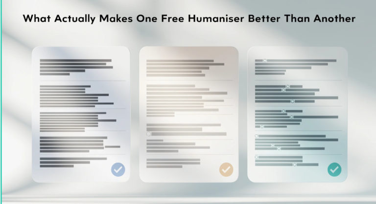 What Actually Makes One Free Humaniser Better Than Another