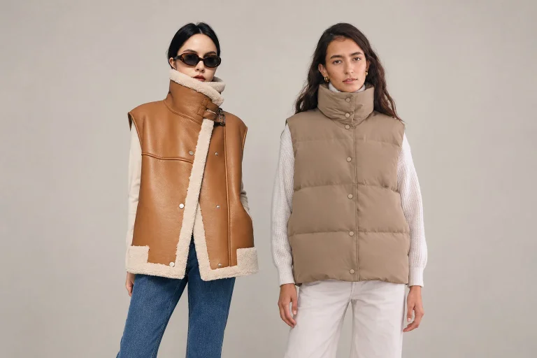 How to Layer a Women’s Shearling Vest Without Bulk